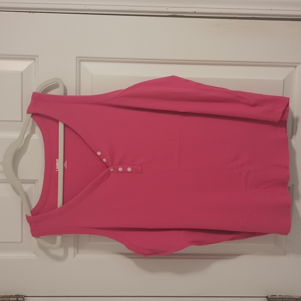 Lands end rib knit tank top size 2x